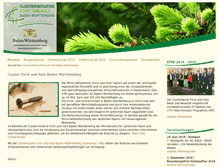 Tablet Screenshot of cluster-forstholz-bw.de